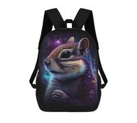 sinyumoney Mochila Escolar Para Niños 17inch Impresa En 3D Cosmic Chipmunk Art Print Mochila Deportiva Para Niños Y Niñas Mochila De Moda