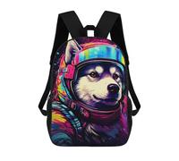 sinyumoney Mochila Escolar Para Niños 17inch Impresa En 3D Cosmic Husky Explorer Mochila Deportiva Para Niños Y Niñas Mochila De Moda
