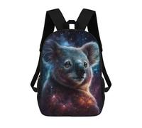 sinyumoney Mochila Escolar Para Niños 17inch Impresa En 3D Cosmic Koala Art Print-6 Mochila Deportiva Para Niños Y Niñas Mochila De Moda