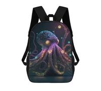 sinyumoney Mochila Escolar Para Niños 17inch Impresa En 3D Cosmic Octopus Mochila Deportiva Para Niños Y Niñas Mochila De Moda