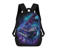 sinyumoney Mochila Escolar Para Niños 17inch Impresa En 3D Cosmic Piano Keys Mochila Deportiva Para Niños Y Niñas Mochila De Moda