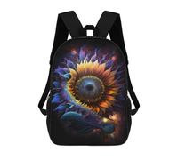 sinyumoney Mochila Escolar Para Niños 17inch Impresa En 3D Cosmic Sunflower Bloom-1 Mochila Deportiva Para Niños Y Niñas Mochila De Moda