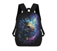 sinyumoney Mochila Escolar Para Niños 17inch Impresa En 3D Cosmic Sunflower Bloom-2 Mochila Deportiva Para Niños Y Niñas Mochila De Moda