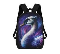 sinyumoney Mochila Escolar Para Niños 17inch Impresa En 3D Cosmic Swan Art Print-4 Mochila Deportiva Para Niños Y Niñas Mochila De Moda