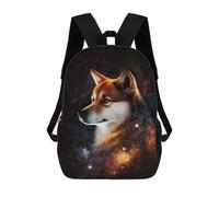 sinyumoney Mochila Escolar Para Niños 17inch Impresa En 3D Cosmic Wolf Portrait Artwork-7 Mochila Deportiva Para Niños Y Niñas Mochila De Moda