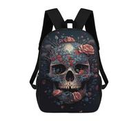 sinyumoney Mochila Escolar Para Niños 17inch Impresa En 3D Day of The Dead Artwork Mochila Deportiva Para Niños Y Niñas Mochila De Moda
