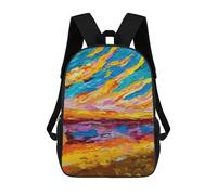 sinyumoney Mochila Escolar Para Niños 17inch Impresa En 3D Dramatic Sunset Mochila Deportiva Para Niños Y Niñas Mochila De Moda