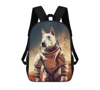 sinyumoney Mochila Escolar Para Niños 17inch Impresa En 3D English Bull Terrier Mars Mochila Deportiva Para Niños Y Niñas Mochila De Moda