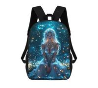 sinyumoney Mochila Escolar Para Niños 17inch Impresa En 3D Fairy in A Starlit Forest Mochila Deportiva Para Niños Y Niñas Mochila De Moda