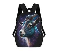 sinyumoney Mochila Escolar Para Niños 17inch Impresa En 3D Galactic Goat Portrait Mochila Deportiva Para Niños Y Niñas Mochila De Moda