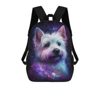 sinyumoney Mochila Escolar Para Niños 17inch Impresa En 3D Galactic Pooch Portrait -1 Mochila Deportiva Para Niños Y Niñas Mochila De Moda