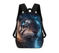 sinyumoney Mochila Escolar Para Niños 17inch Impresa En 3D Galactic Tiger Portrait-22 Mochila Deportiva Para Niños Y Niñas Mochila De Moda