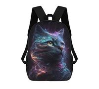 sinyumoney Mochila Escolar Para Niños 17inch Impresa En 3D Galaxy Cat Animal Mochila Deportiva Para Niños Y Niñas Mochila De Moda