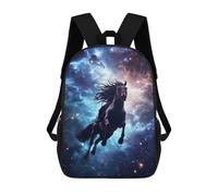 sinyumoney Mochila Escolar Para Niños 17inch Impresa En 3D Galaxy Horse Art Mochila Deportiva Para Niños Y Niñas Mochila De Moda