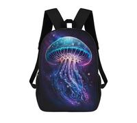 sinyumoney Mochila Escolar Para Niños 17inch Impresa En 3D Glowing Jellyfish Art Print-1 Mochila Deportiva Para Niños Y Niñas Mochila De Moda