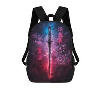 sinyumoney Mochila Escolar Para Niños 17inch Impresa En 3D Japanese Sword Art Print Mochila Deportiva Para Niños Y Niñas Mochila De Moda