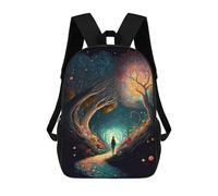 sinyumoney Mochila Escolar Para Niños 17inch Impresa En 3D Magical Forest Pathway Mochila Deportiva Para Niños Y Niñas Mochila De Moda