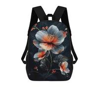 sinyumoney Mochila Escolar Para Niños 17inch Impresa En 3D Midnight Bloom Mochila Deportiva Para Niños Y Niñas Mochila De Moda