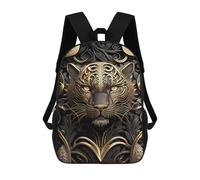 sinyumoney Mochila Escolar Para Niños 17inch Impresa En 3D Mighty Tiger Gold Art Deco Mochila Deportiva Para Niños Y Niñas Mochila De Moda
