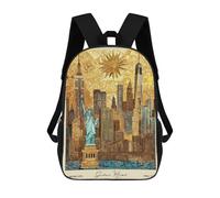 sinyumoney Mochila Escolar Para Niños 17inch Impresa En 3D New York City Travel Klimt Mochila Deportiva Para Niños Y Niñas Mochila De Moda