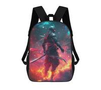 sinyumoney Mochila Escolar Para Niños 17inch Impresa En 3D Samurai Warrior with Sword Mochila Deportiva Para Niños Y Niñas Mochila De Moda