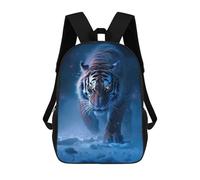 sinyumoney Mochila Escolar Para Niños 17inch Impresa En 3D Snowy Tiger Stalking Mochila Deportiva Para Niños Y Niñas Mochila De Moda
