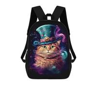 sinyumoney Mochila Escolar Para Niños 17inch Impresa En 3D Steampunk Cat Art Print-1 Mochila Deportiva Para Niños Y Niñas Mochila De Moda