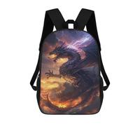 sinyumoney Mochila Escolar Para Niños 17inch Impresa En 3D Thundering Dragon Storm Mochila Deportiva Para Niños Y Niñas Mochila De Moda
