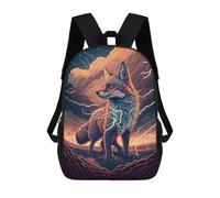 sinyumoney Mochila Escolar Para Niños 17inch Impresa En 3D Thundering Fox Majesty Mochila Deportiva Para Niños Y Niñas Mochila De Moda