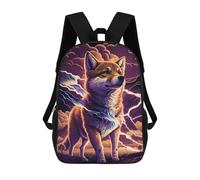 sinyumoney Mochila Escolar Para Niños 17inch Impresa En 3D Thundering Wolf Fantasy Art Mochila Deportiva Para Niños Y Niñas Mochila De Moda