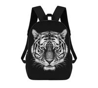sinyumoney Mochila Escolar Para Niños 17inch Impresa En 3D Tiger Head Art Mochila Deportiva Para Niños Y Niñas Mochila De Moda