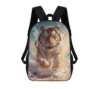 sinyumoney Mochila Escolar Para Niños 17inch Impresa En 3D Tiger Running in Water-1 Mochila Deportiva Para Niños Y Niñas Mochila De Moda