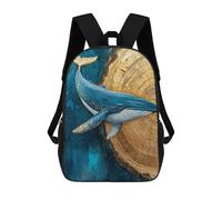 sinyumoney Mochila Escolar Para Niños 17inch Impresa En 3D Whale Art Ocean Decor Mochila Deportiva Para Niños Y Niñas Mochila De Moda