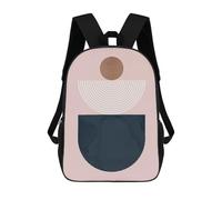 sinyumoney Mochila Escolar Para Niños 17inch Mochila Escolar Para Niños Abstract And Geometric 2 Mochila Escolar Informal De Moda Mochilas De Viaje Con Estampado 3D Divertidas Y Geniales