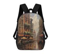 sinyumoney Mochila Escolar Para Niños 17inch Mochila Escolar Para Niños Amsterdam Netherlands Mochila Escolar Informal De Moda Mochilas De Viaje Con Estampado 3D Divertidas Y Geniales