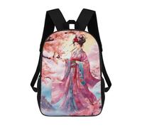 sinyumoney Mochila Escolar Para Niños 17inch Mochila Escolar Para Niños Beautiful Girls Flowers 2 Mochila Escolar Informal De Moda Mochilas De Viaje Con Estampado 3D Divertidas Y Geniales