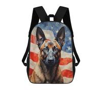 sinyumoney Mochila Escolar Para Niños 17inch Mochila Escolar Para Niños Belgian Malinois Mochila Escolar Informal De Moda Mochilas De Viaje Con Estampado 3D Divertidas Y Geniales
