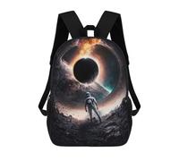 sinyumoney Mochila Escolar Para Niños 17inch Mochila Escolar Para Niños Black Hole V4 Mochila Escolar Informal De Moda Mochilas De Viaje Con Estampado 3D Divertidas Y Geniales