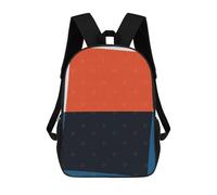 sinyumoney Mochila Escolar Para Niños 17inch Mochila Escolar Para Niños Blue And Red XI Mochila Escolar Informal De Moda Mochilas De Viaje Con Estampado 3D Divertidas Y Geniales