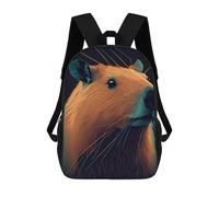 sinyumoney Mochila Escolar Para Niños 17inch Mochila Escolar Para Niños Capybara Drawing Mochila Escolar Informal De Moda Mochilas De Viaje Con Estampado 3D Divertidas Y Geniales