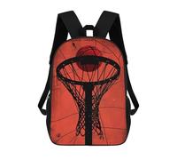 sinyumoney Mochila Escolar Para Niños 17inch Mochila Escolar Para Niños Colorful Basketball Sports Mochila Escolar Informal De Moda Mochilas De Viaje Con Estampado 3D Divertidas Y Geniales