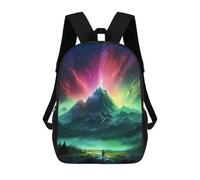 sinyumoney Mochila Escolar Para Niños 17inch Mochila Escolar Para Niños Cosmic Mountain Adventure Mochila Escolar Informal De Moda Mochilas De Viaje Con Estampado 3D Divertidas Y Geniales