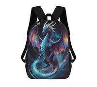 sinyumoney Mochila Escolar Para Niños 17inch Mochila Escolar Para Niños Cosmic Space Dragon Mochila Escolar Informal De Moda Mochilas De Viaje Con Estampado 3D Divertidas Y Geniales