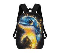 sinyumoney Mochila Escolar Para Niños 17inch Mochila Escolar Para Niños Cute Whale Illustration Animal Mochila Escolar Informal De Moda Mochilas De Viaje Con Estampado 3D Divertidas Y Geniales