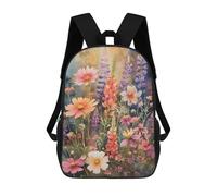 sinyumoney Mochila Escolar Para Niños 17inch Mochila Escolar Para Niños Enchanted Flower Mochila Escolar Informal De Moda Mochilas De Viaje Con Estampado 3D Divertidas Y Geniales