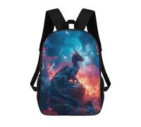 sinyumoney Mochila Escolar Para Niños 17inch Mochila Escolar Para Niños Epic Fantasy Cosmic Dragon Mochila Escolar Informal De Moda Mochilas De Viaje Con Estampado 3D Divertidas Y Geniales