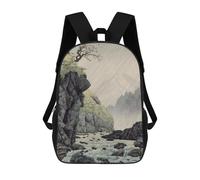 sinyumoney Mochila Escolar Para Niños 17inch Mochila Escolar Para Niños Evening In Venice Mochila Escolar Informal De Moda Mochilas De Viaje Con Estampado 3D Divertidas Y Geniales
