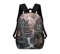 sinyumoney Mochila Escolar Para Niños 17inch Mochila Escolar Para Niños Fantasy Landscape 54 Mochila Escolar Informal De Moda Mochilas De Viaje Con Estampado 3D Divertidas Y Geniales