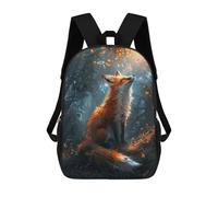 sinyumoney Mochila Escolar Para Niños 17inch Mochila Escolar Para Niños Fox Basing in Sunlight Mochila Escolar Informal De Moda Mochilas De Viaje Con Estampado 3D Divertidas Y Geniales