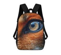 sinyumoney Mochila Escolar Para Niños 17inch Mochila Escolar Para Niños Fox Eye Mochila Escolar Informal De Moda Mochilas De Viaje Con Estampado 3D Divertidas Y Geniales